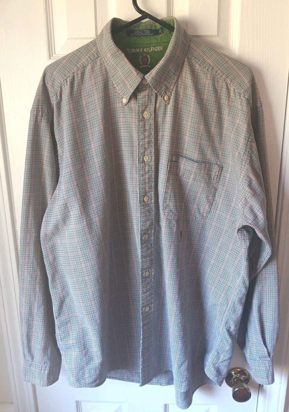 Tommy Hilfiger Mens XL Shirt Button Up Long Sleeve